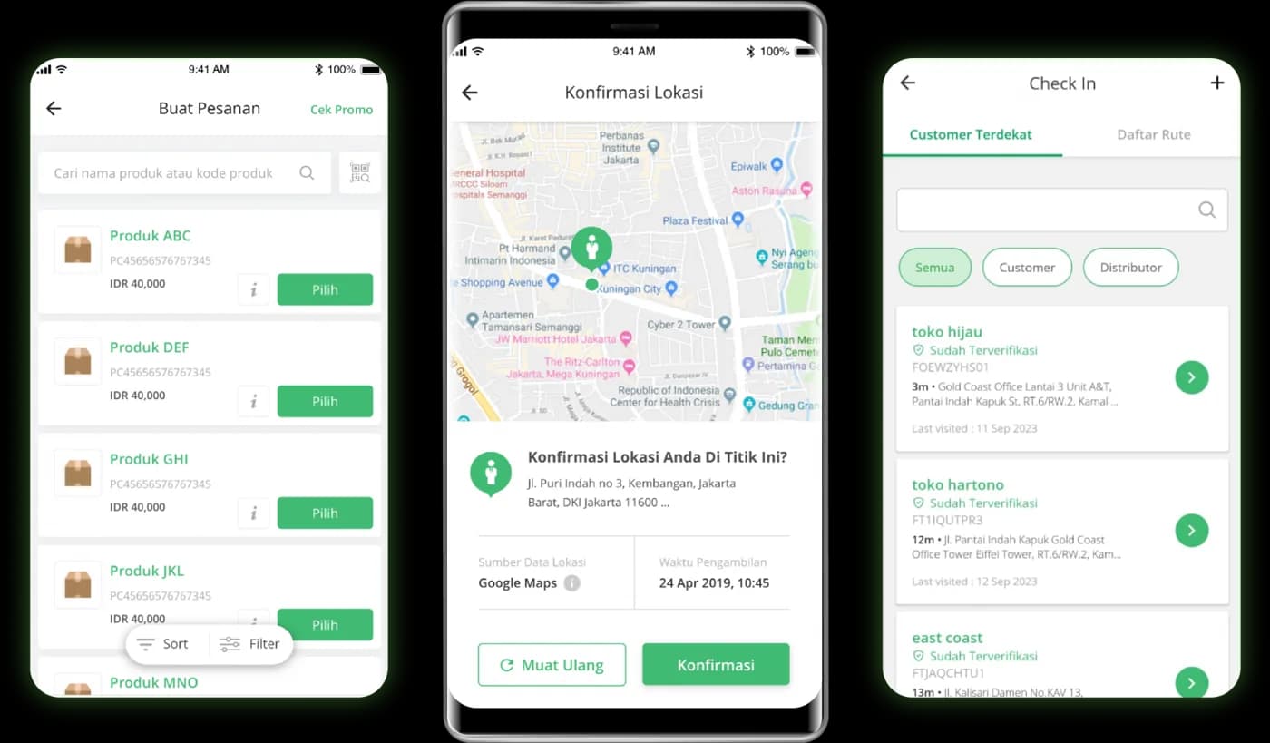 Aplikasi mobile Distri untuk tim lapangan